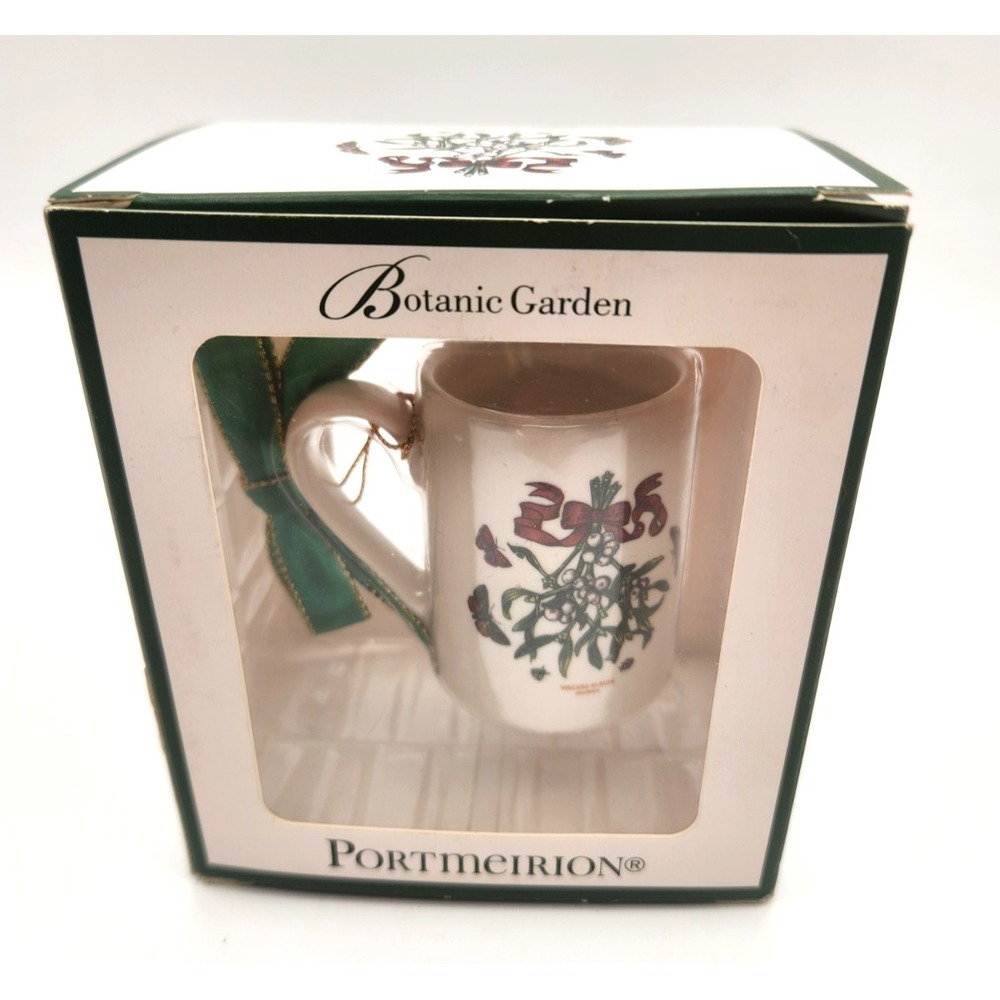 Portmeirion Botanic Garden Christmas Ornament Mug New in Box Vintage
